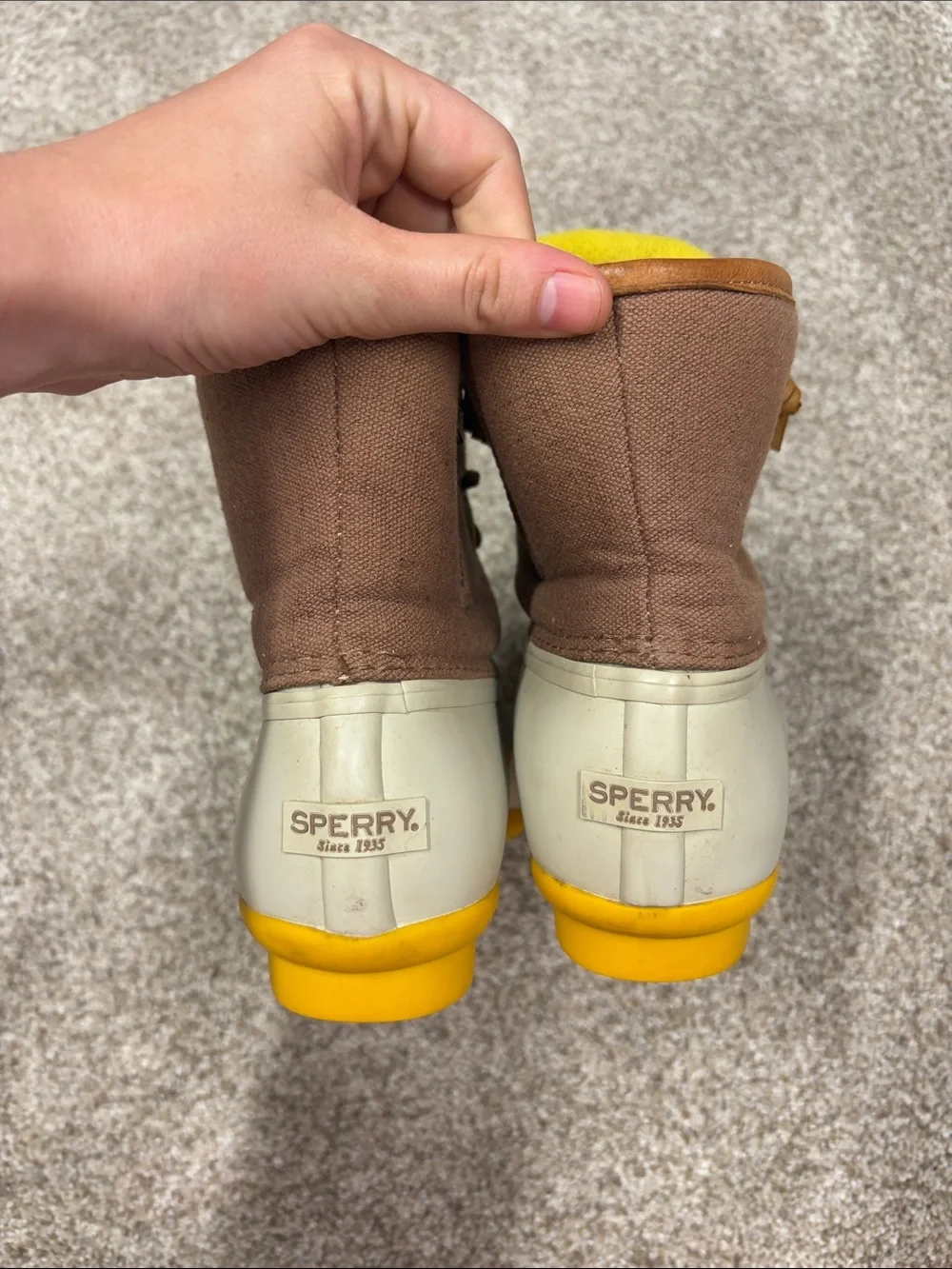 Sperry saltwater pop-outsole women duck boots size 7